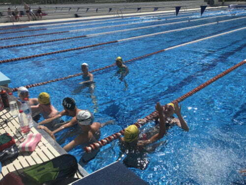 Swimmers on training camp in Torremolinos